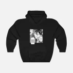 Black Anime Manga Poster Hoodie