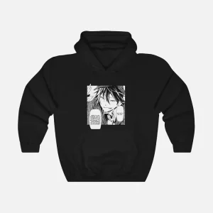 Black Anime Manga Poster Hoodie