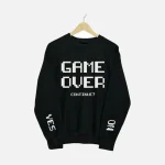 Black Game Over Continue Sweatshirt