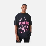 Black Neon Cherry Graphic T-Shirt