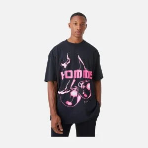 Black Neon Cherry Graphic T-Shirt