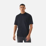 Black Worldwide Rose Back Print T-Shirt