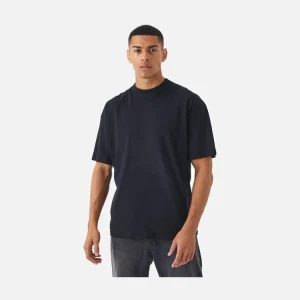 Black Worldwide Rose Back Print T-Shirt
