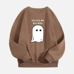 Brown Excuse Me But Boo Ghost Sweatshirt