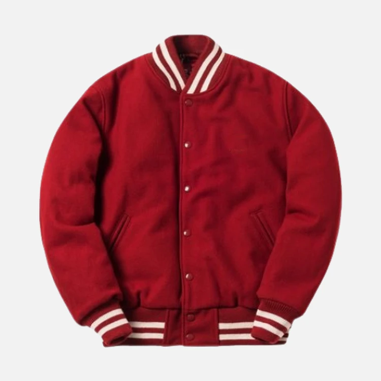 Classic Red Wool Varsity Jacket Classic Red Wool Varsity Jacket