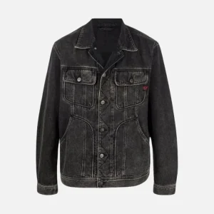Faded Charcoal Denim Jacket