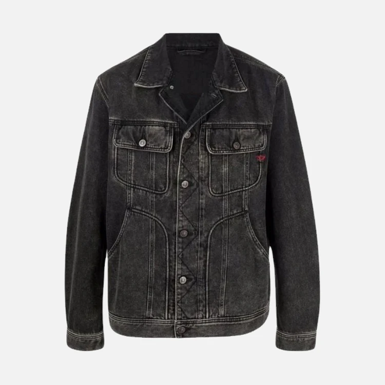 Faded Charcoal Denim Jacket Faded Charcoal Denim Jacket