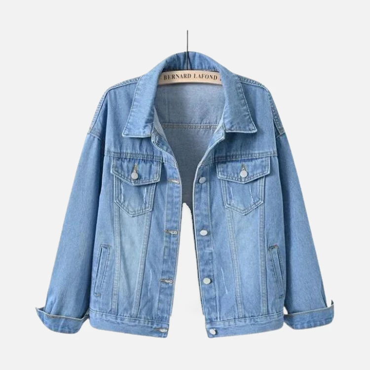 Light Blue Oversized Button Up Denim Jacket Light Blue Oversized Button Up Denim Jacket