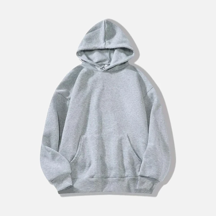 Plain Heather Grey Pullover Hoodie Plain Heather Grey Pullover Hoodie