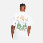 White Colorado Mountains Back Print T-Shirt