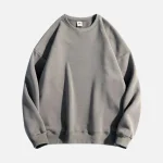 Womens Grey Crew Neck Sweatshirt